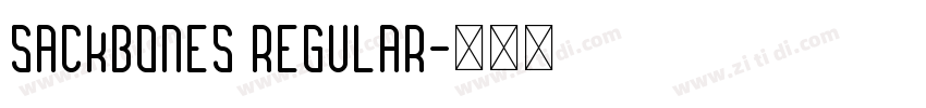Sackbones Regular字体转换